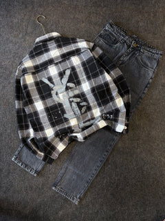 BAGGY CHECK SHIRT COMBO