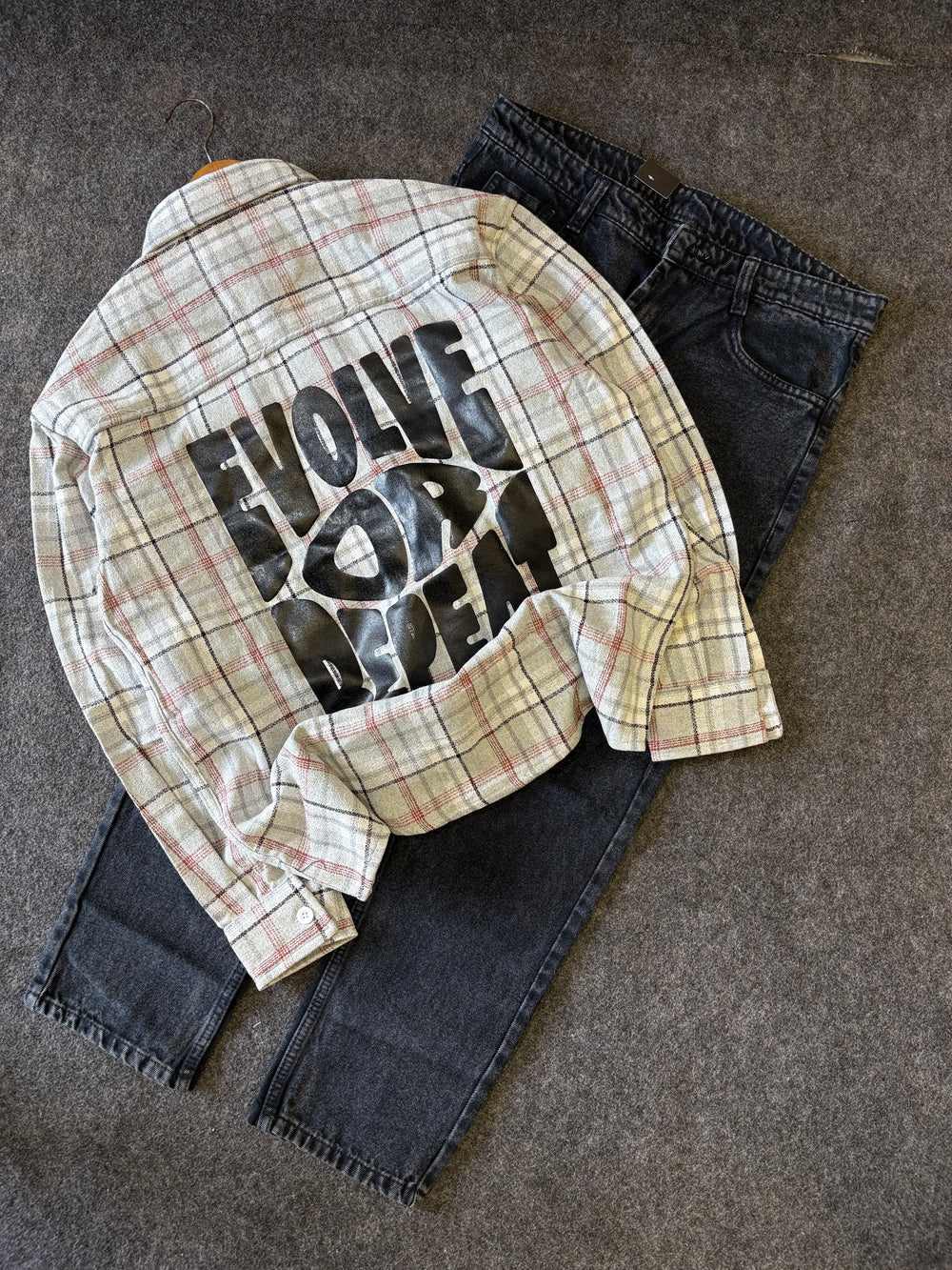 BAGGY CHEK SHIRT COMBO
