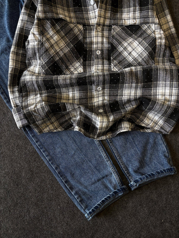 BAGGY CHEK SHIRT COMBO