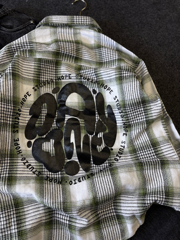 BAGGY CHECK SHIRT + STRAIGHT FIT