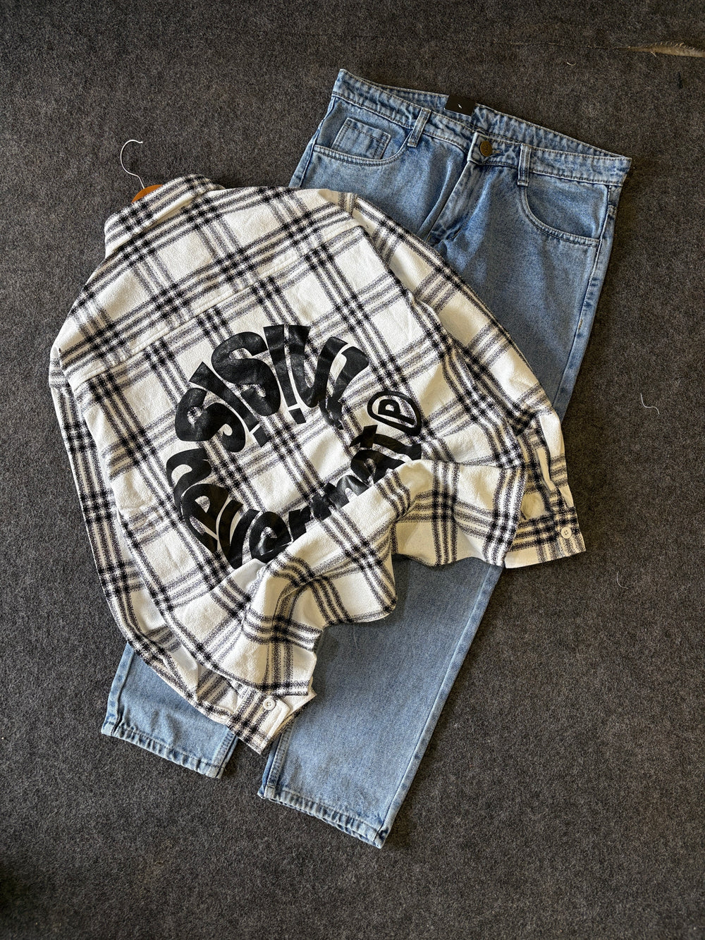 BAGGY CHEK SHIRT COMBO