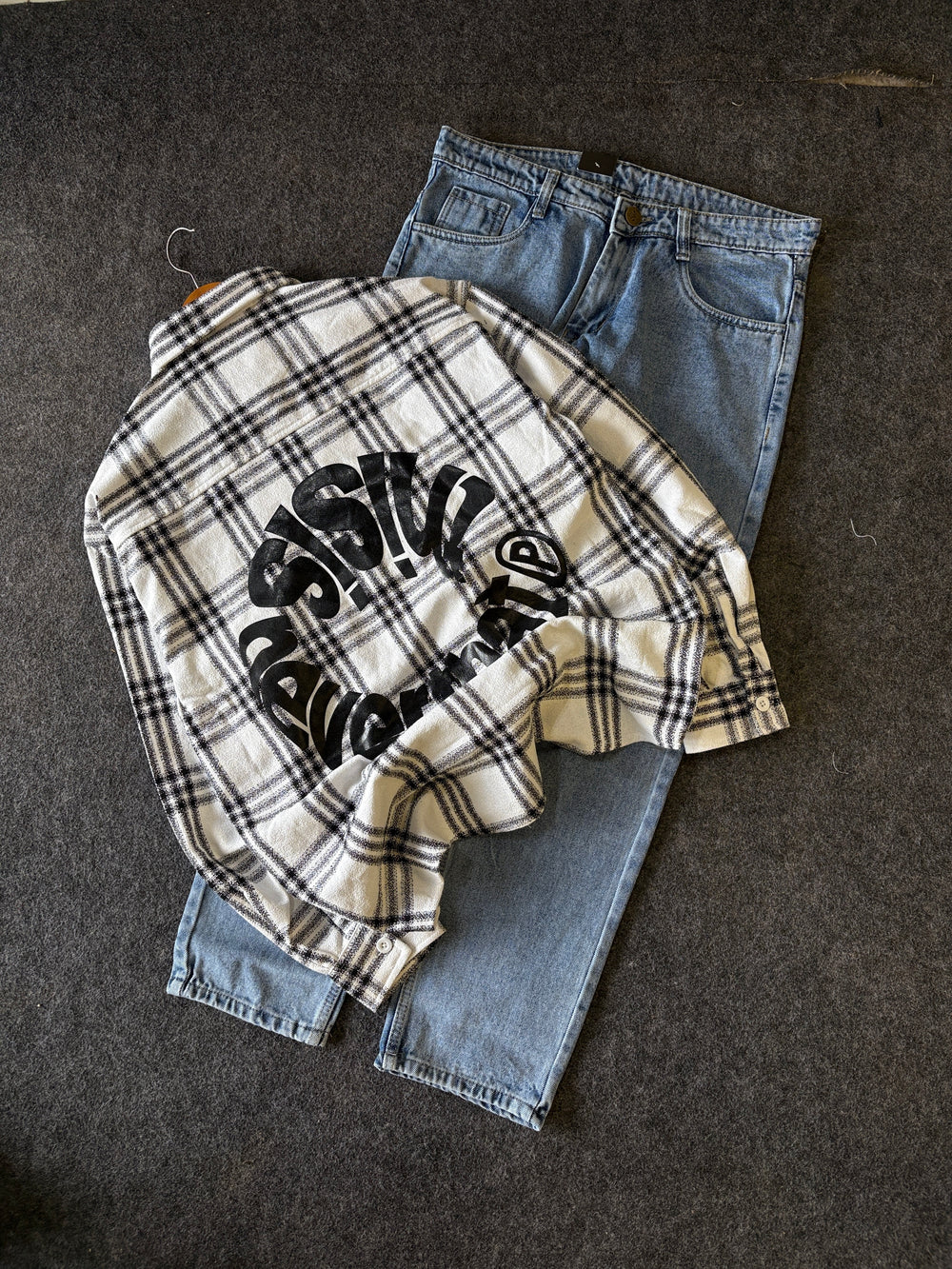 BAGGY CHEK SHIRT COMBO