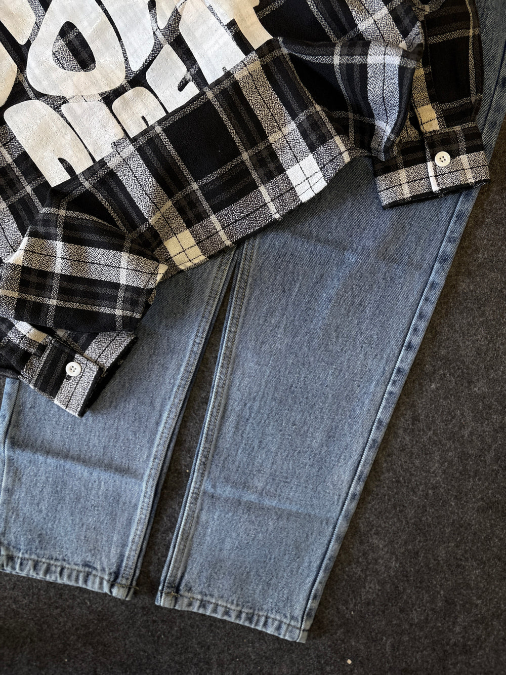 BAGGY CHEK SHIRT COMBO