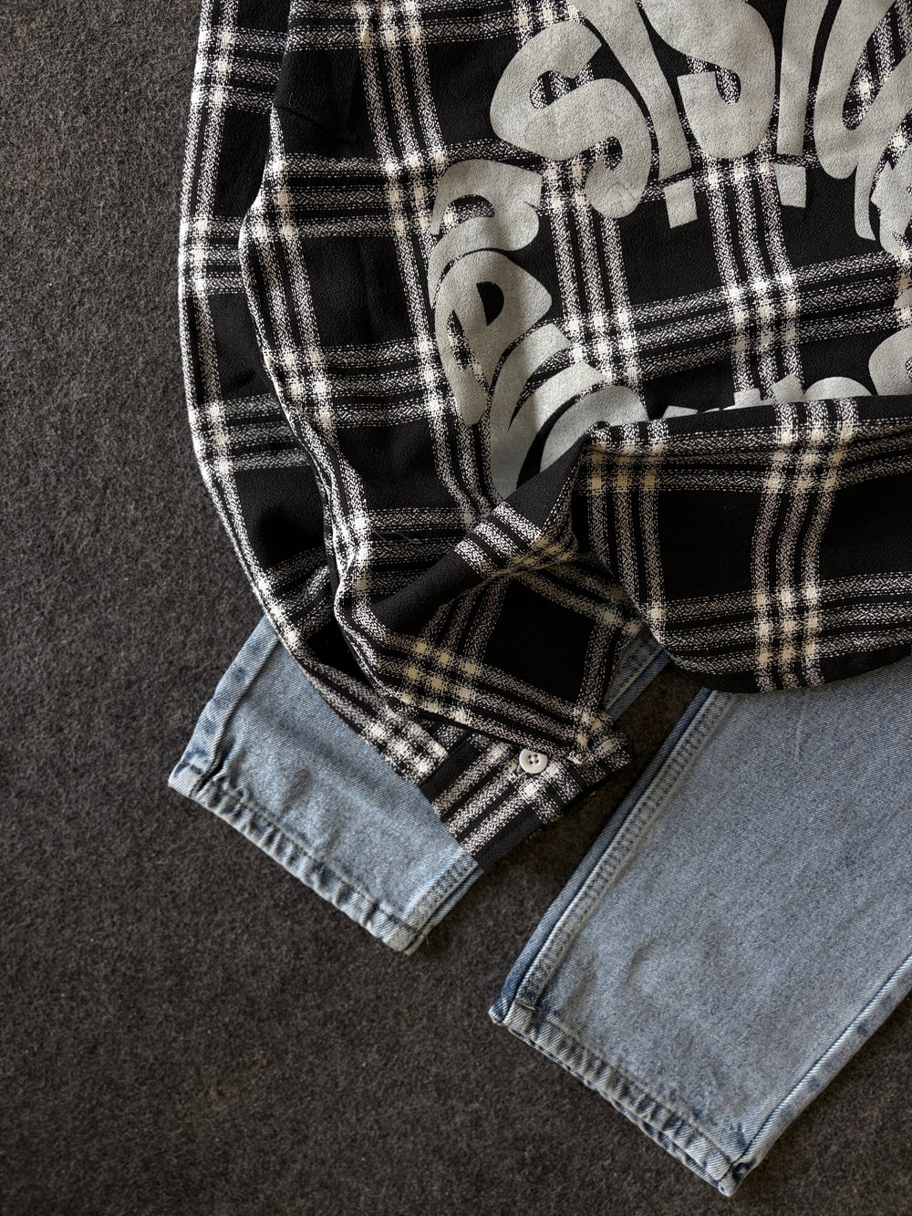 BAGGY CHEK SHIRT COMBO