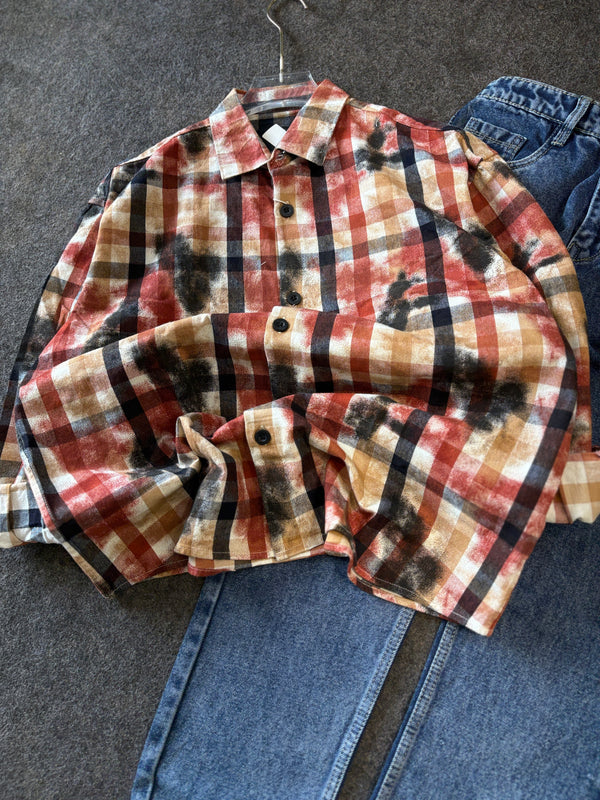 CHECK SHIRT OVERSIZED COMBO