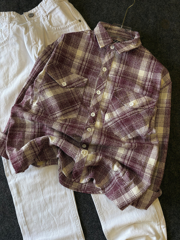 BAGGY CHEK SHIRT COMBO