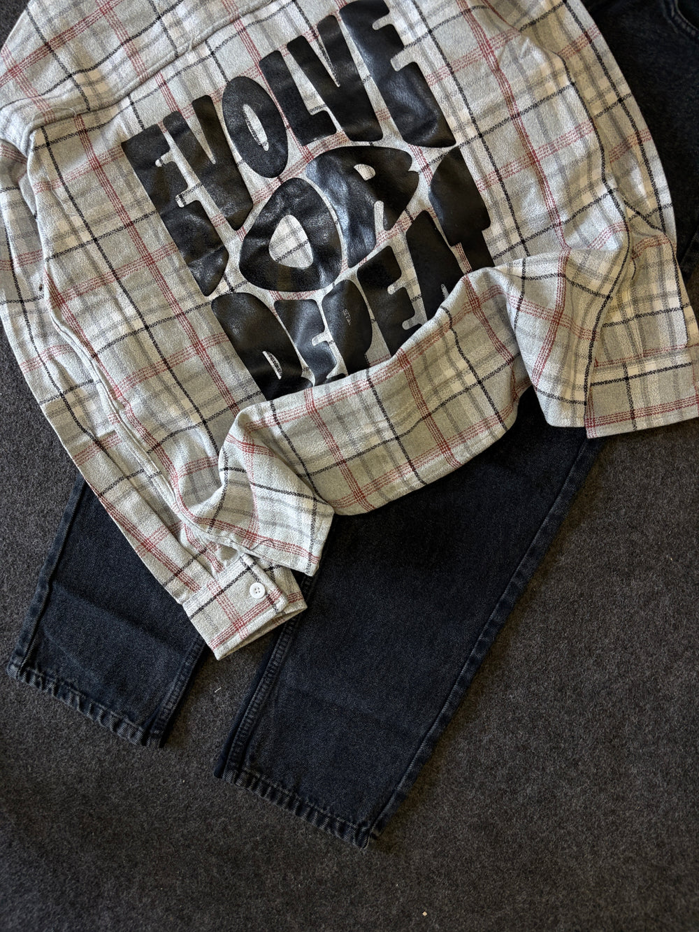 BAGGY CHEK SHIRT COMBO