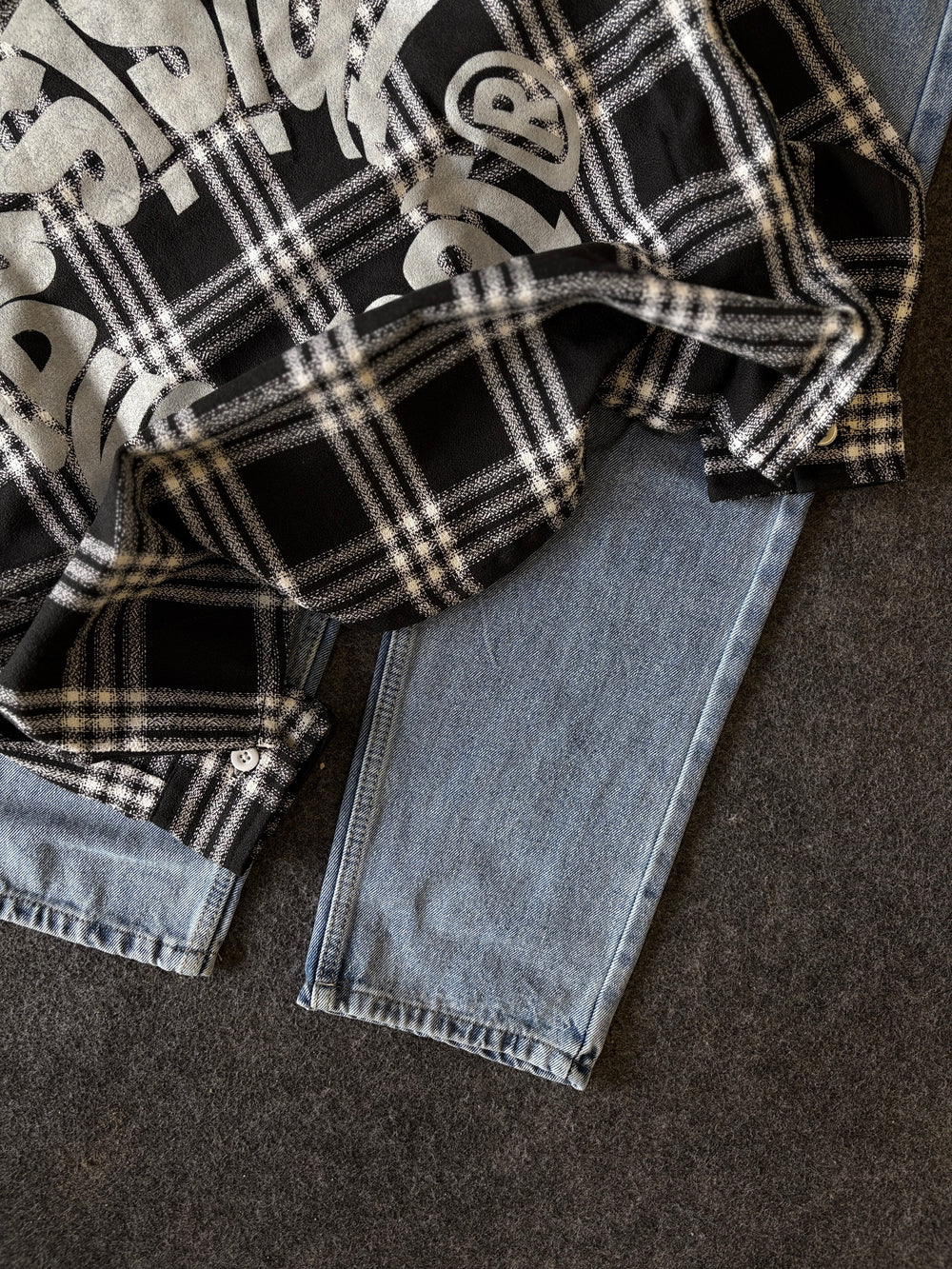 BAGGY CHEK SHIRT COMBO