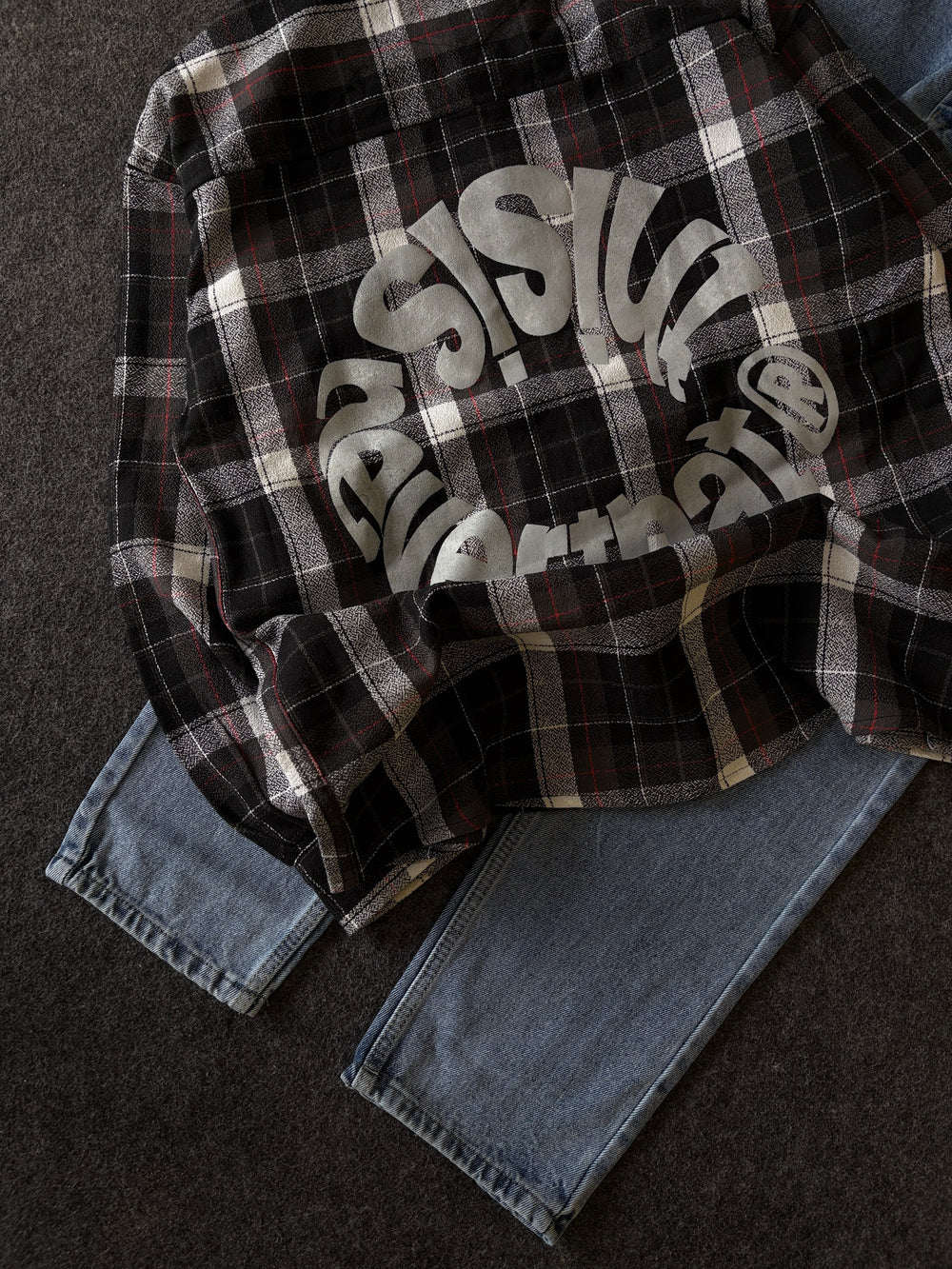 BAGGY CHEK SHIRT COMBO