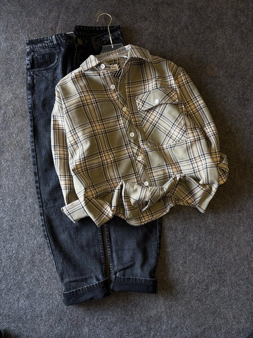 BAGGY CHECK SHIRT COMBO