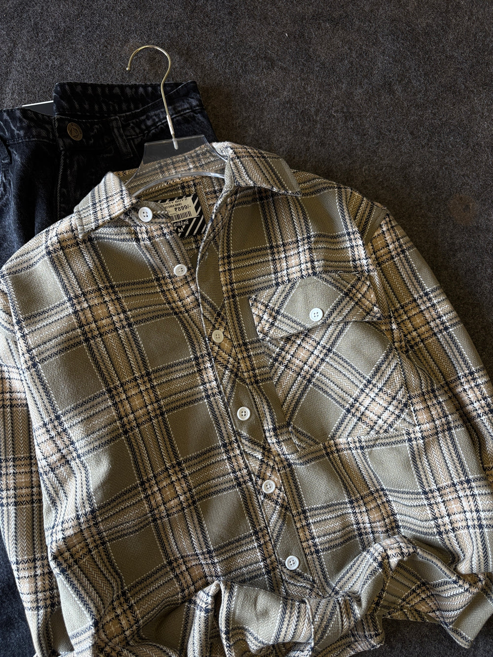 BAGGY CHECK SHIRT COMBO