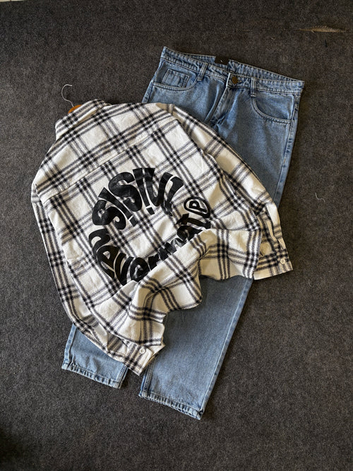 BAGGY  CHEK SHIRT COMBO