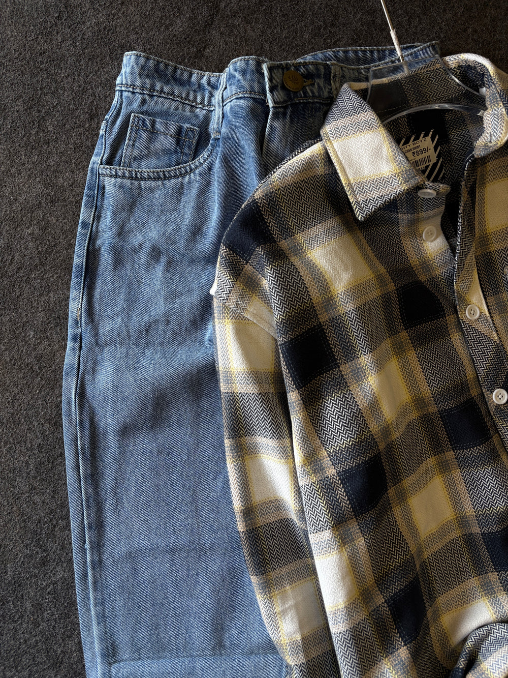 BAGGY CHECK SHIRT COMBO