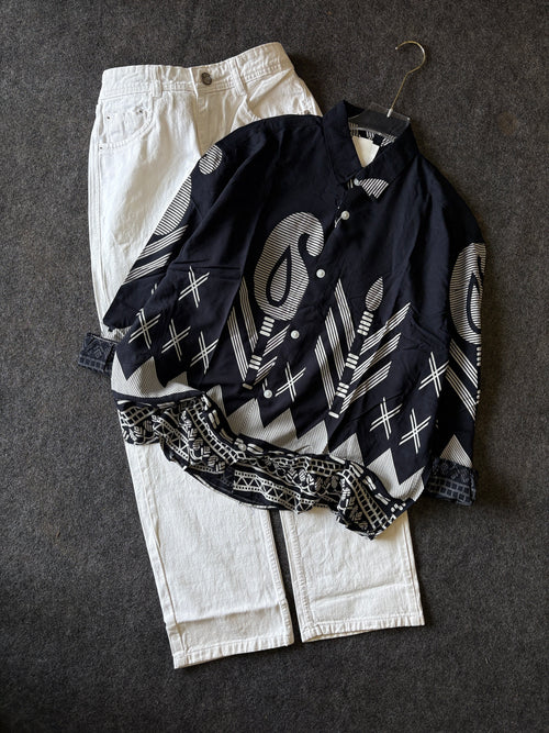 PRINTED BAGGY SHIRT COMBO