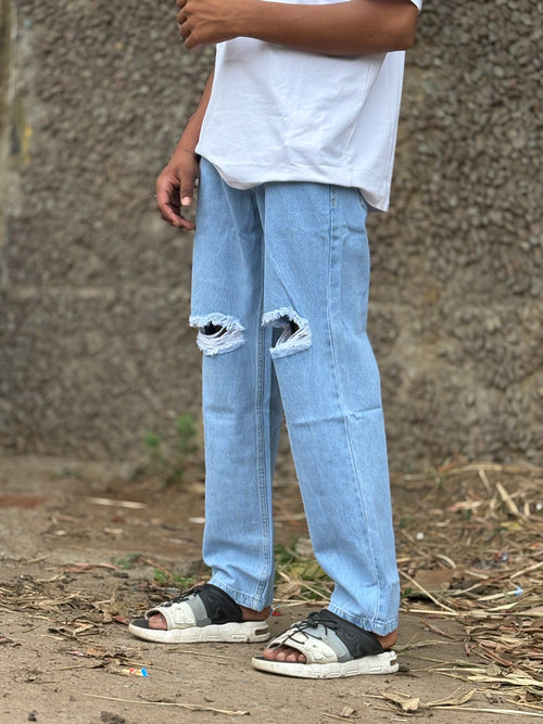 BAGGY JEANS NEE CUT