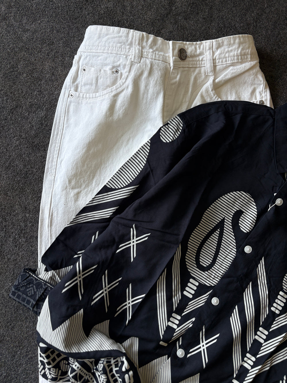 PRINTED BAGGY SHIRT COMBO